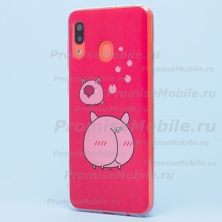 Чехол для Samsung SM-A205F (Galaxy A20) силиконовый (рис.156/002) ― 