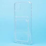 Чехол для Apple iPhone 11 Pro Max силиконовый с картхолдером №2 <прозрачный>