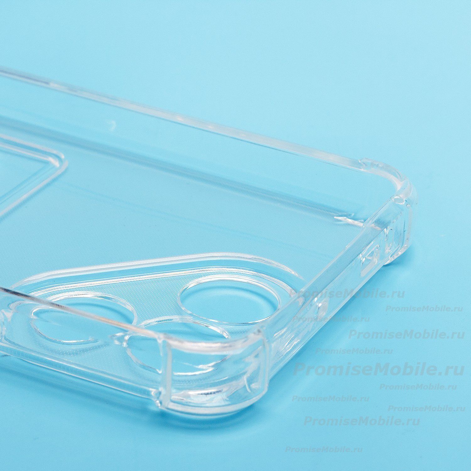 Чехол для Tecno Pova 7 Neo (LJ6) силиконовый с картхолдером №2 <прозрачный> ― 