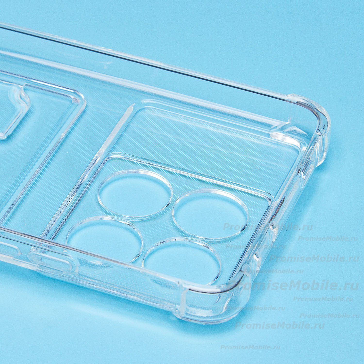 Чехол для Xiaomi Poco X6 Pro 5G силиконовый с картхолдером №2 <прозрачный> ― 