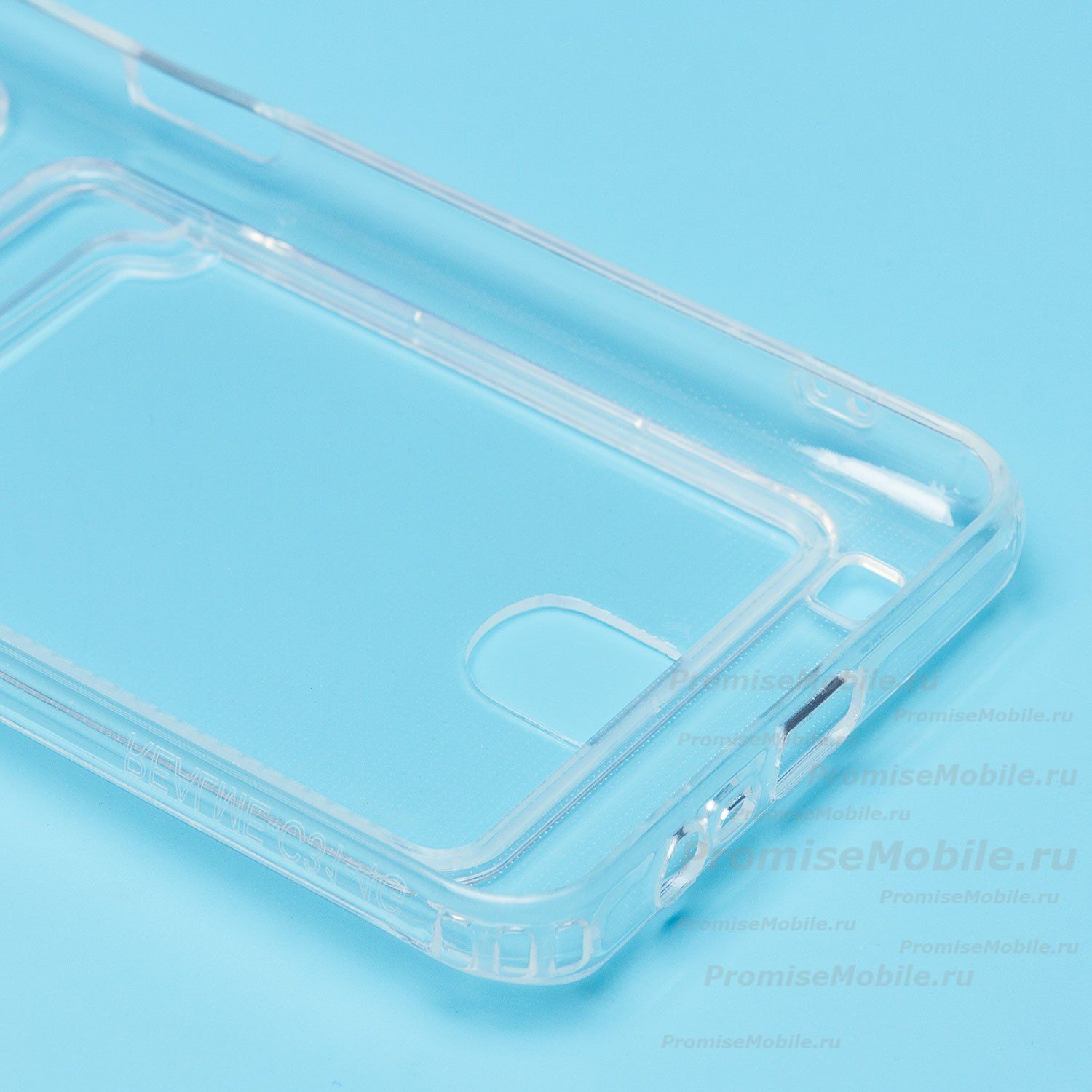 Чехол для Realme RMX3501 силиконовый с картхолдером №2 <прозрачный> ― 