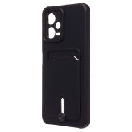 Чехол для Xiaomi 22111317PG силиконовый с картхолдером №4 <черный>