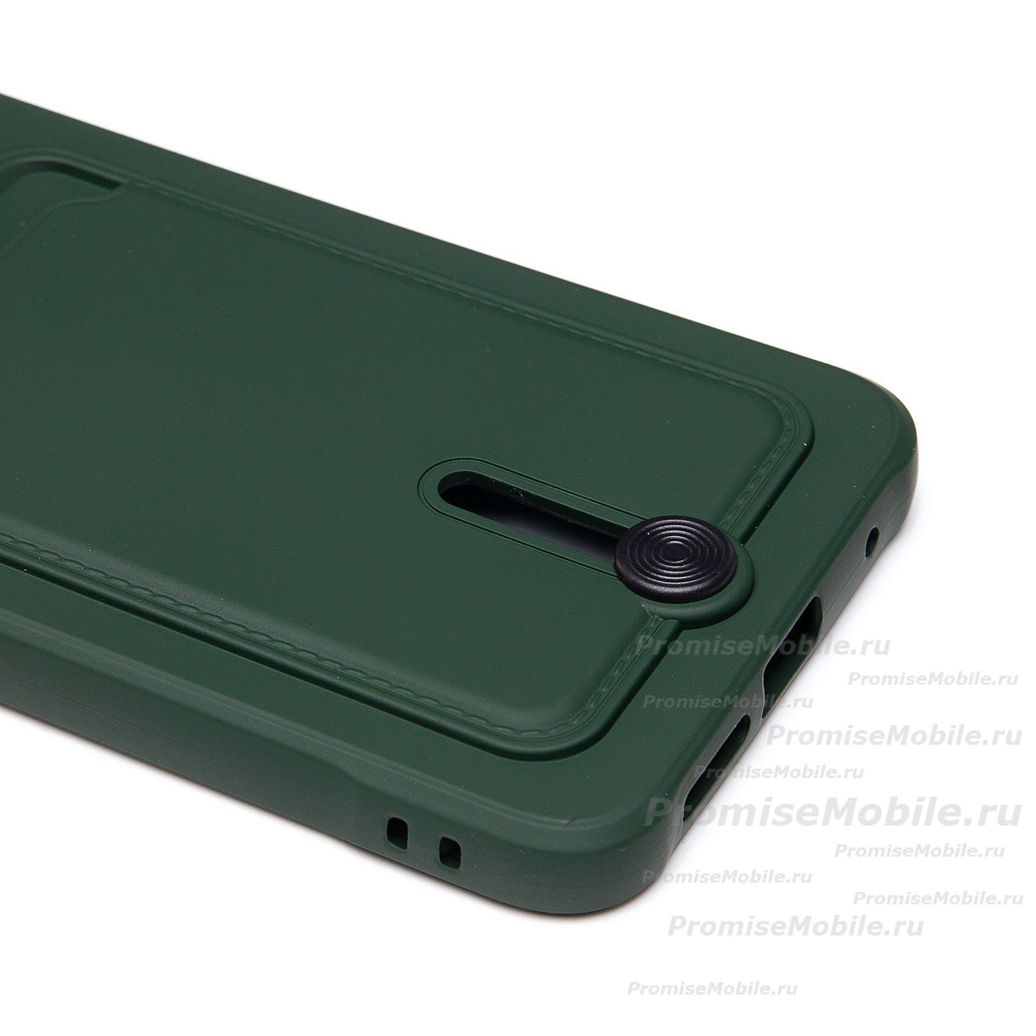 Чехол для Xiaomi 23030RAC7Y силиконовый с картхолдером №4 <зеленый> ― 