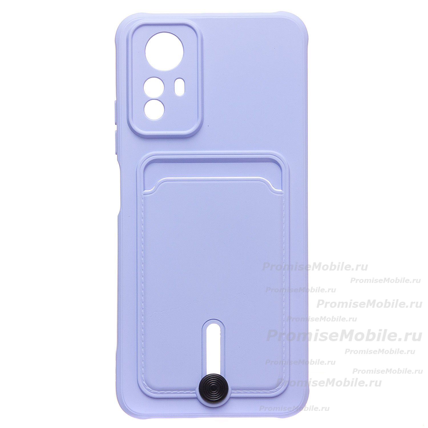 Чехол для Xiaomi 23030RAC7Y силиконовый с картхолдером №4 <светло-фиолетовый> ― 