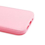 Чехол для Apple iPhone 12 силиконовый с блестками №3 <светло-розовый>
