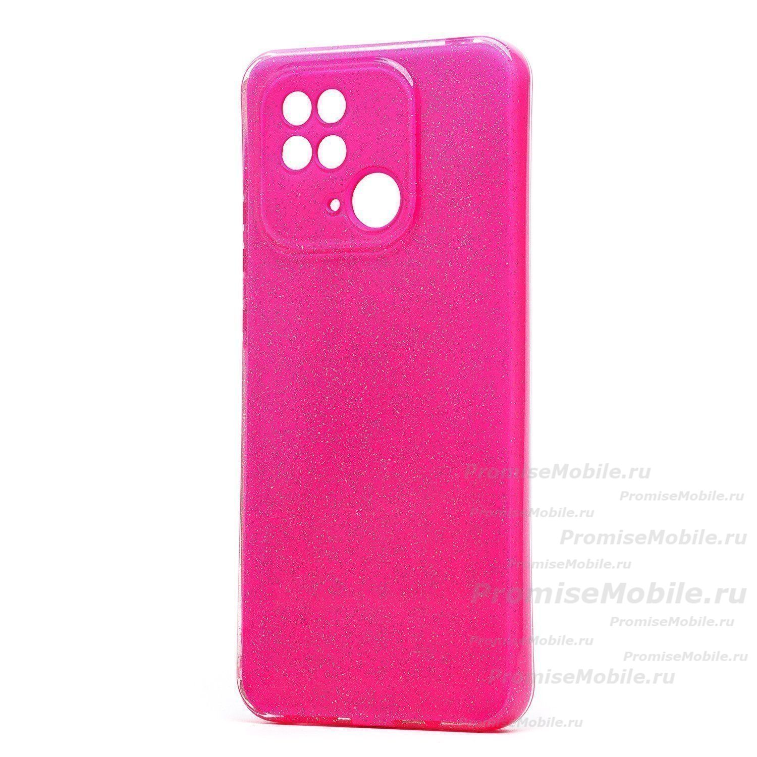 Чехол для Xiaomi 220333QNY силиконовый с блестками №3 <розовый> ― 