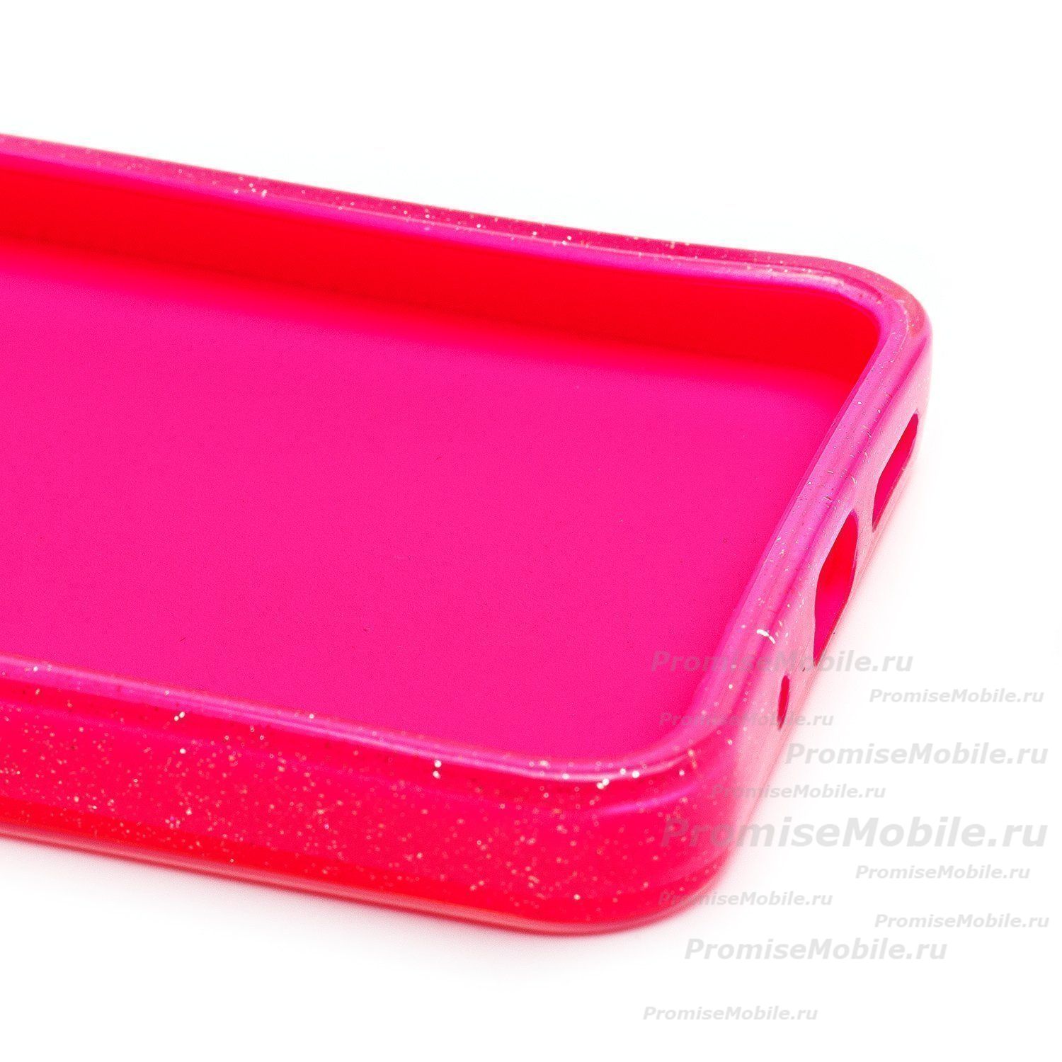 Чехол для Xiaomi 220333QNY силиконовый с блестками №3 <розовый> ― 