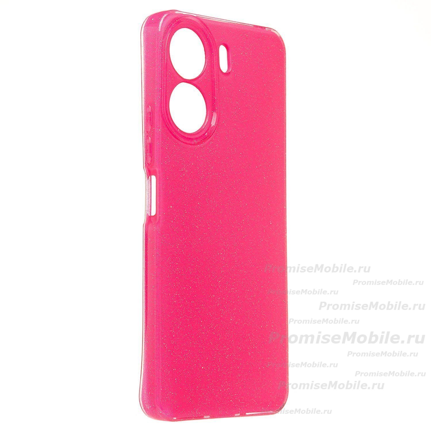 Чехол для Xiaomi 2310FPCA4G силиконовый с блестками №3 <розовый> ― 