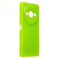 Чехол для Xiaomi 23129RN51X силиконовый с блестками №3 <светло-зеленый>