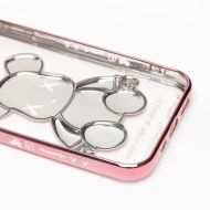 Чехол для Apple iPhone 12 Pro силиконовый Мишка №2 <розовый>