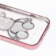 Чехол для Apple iPhone 14 Pro Max силиконовый Мишка №2 <розовый>