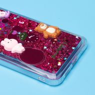 Чехол для Xiaomi Redmi Note 12 силиконовый 3D игрушки <бордовый>