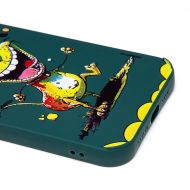 Чехол для Apple iPhone 12 Pro Max силиконовый (рис. 335/собака) <темно-зеленый>