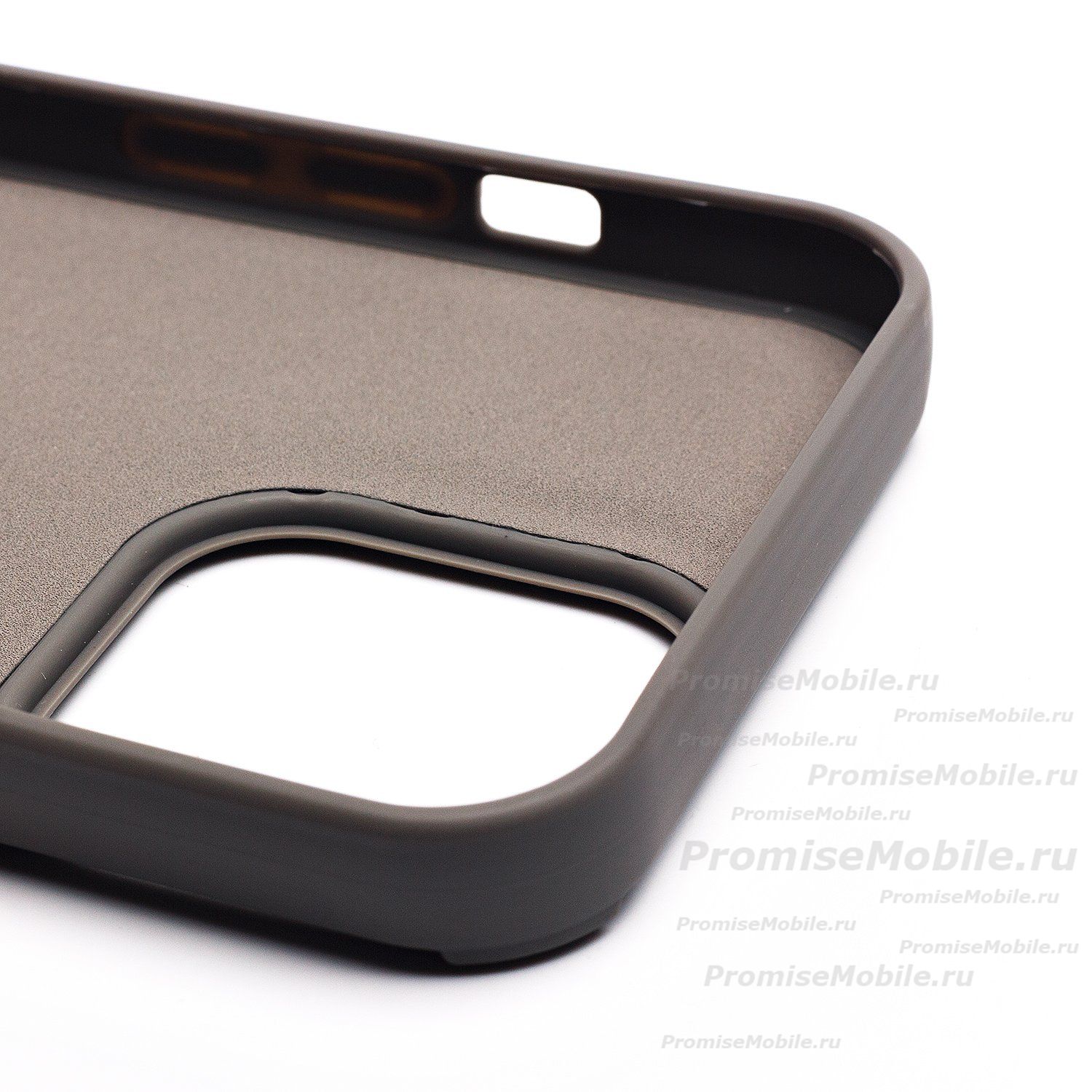 Чехол для Apple iPhone 13 Pro Max силиконовый (рис. 335/панда) <серый> ― 