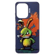 Чехол для Infinix Hot 30i (X669D) силиконовый (рис. 335/заяц) <темно-синий>