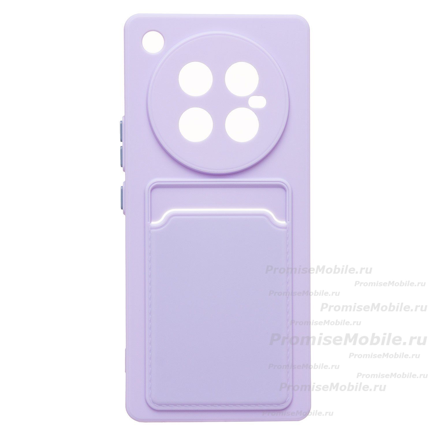 Чехол для Infinix Zero 40 5G (X6861) силиконовый с картхолдером №9 <светло-фиолетовый> ― 