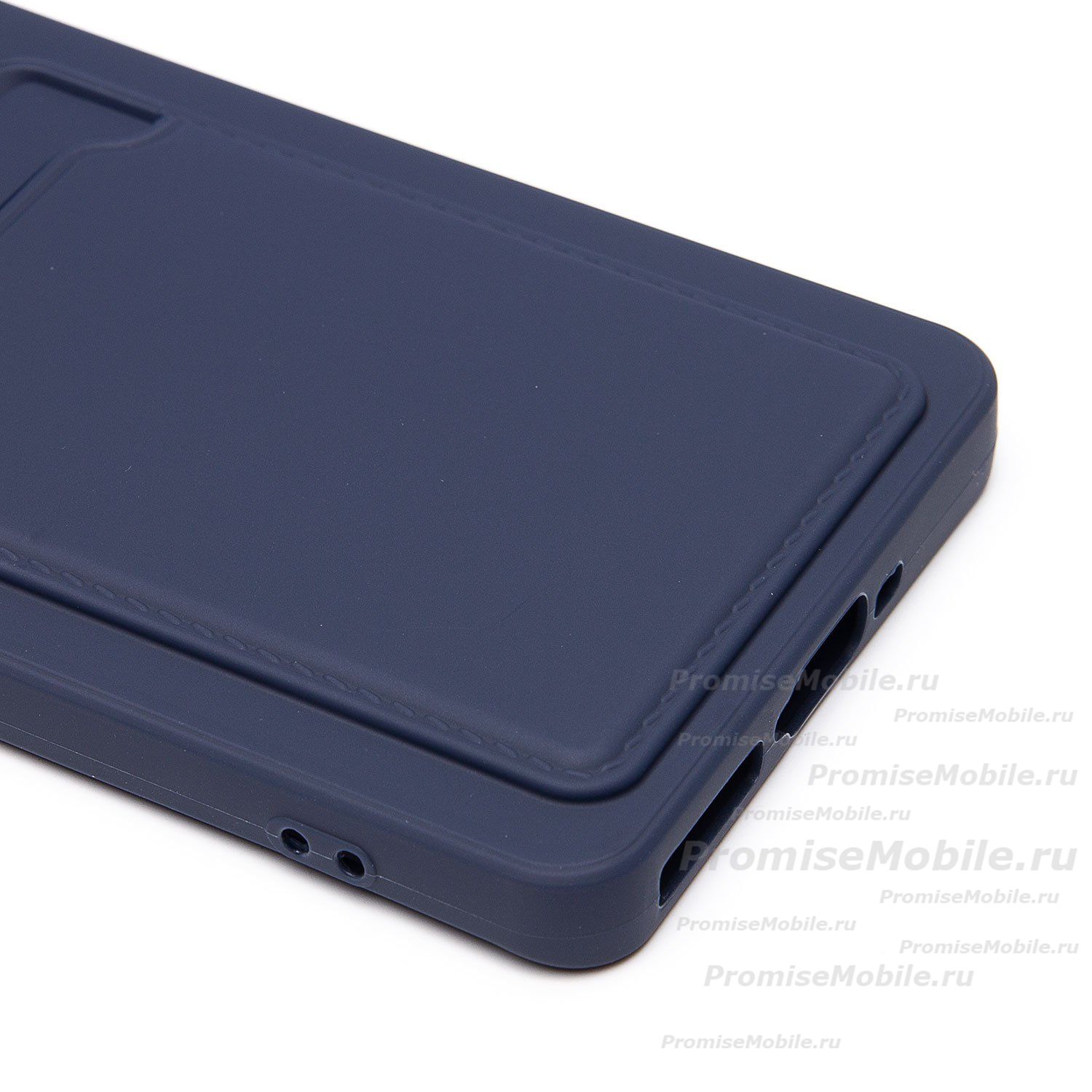 Чехол для Xiaomi Poco X7 силиконовый с картхолдером №9 <темно-синий> ― 