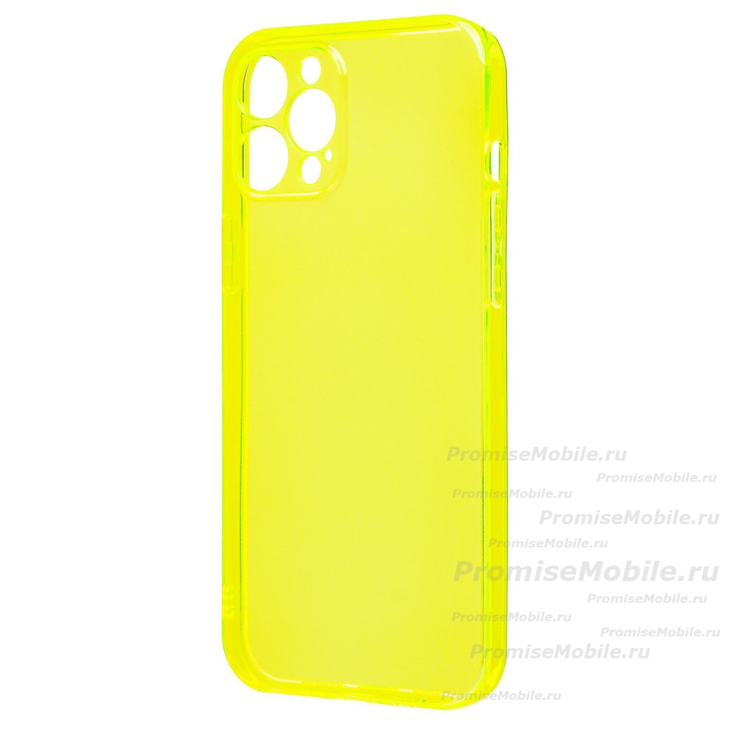 Чехол для Apple iPhone 12 Pro Max силиконовый глянцевый №3 <желтый> ― 