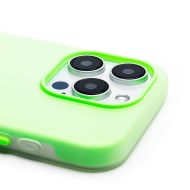 Чехол для Apple iPhone 15 Pro силиконовый матовый №10 <зеленый>