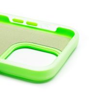 Чехол для Apple iPhone 15 Pro силиконовый матовый №10 <зеленый>