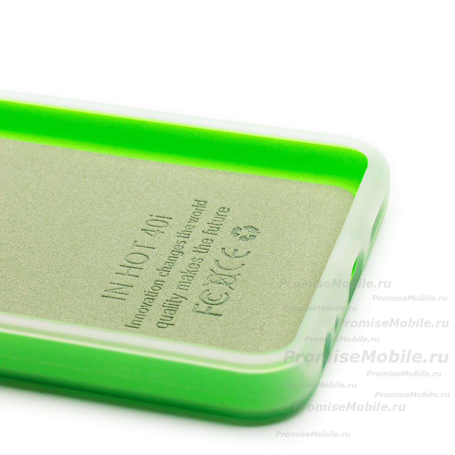 Чехол для Infinix Hot 40i (X6528B) силиконовый матовый №10 <зеленый> ― 