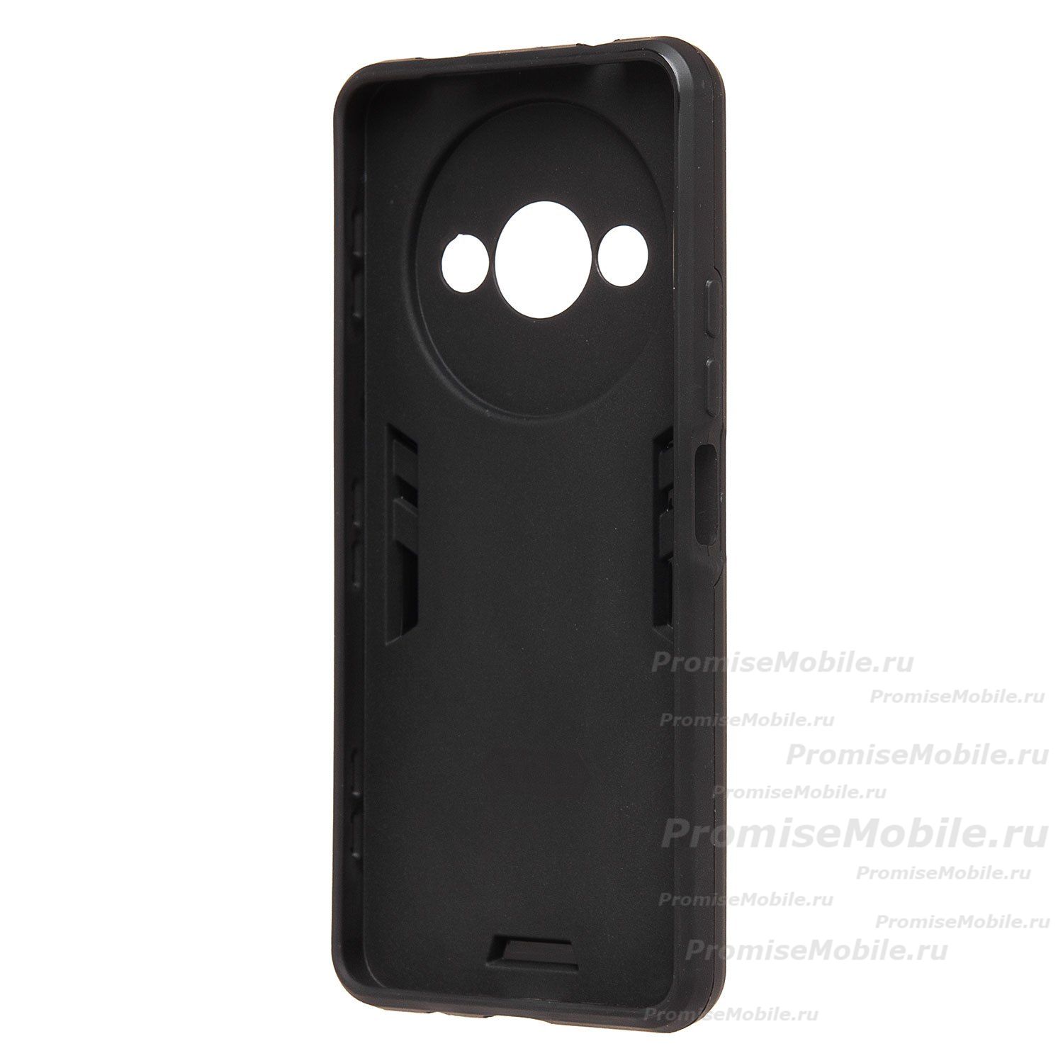 Чехол для Xiaomi 23129RN51X силиконовый противоударный с кольцом <черный> ― 