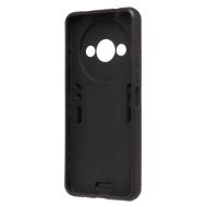 Чехол для Xiaomi 23129RN51X силиконовый противоударный с кольцом <черный>