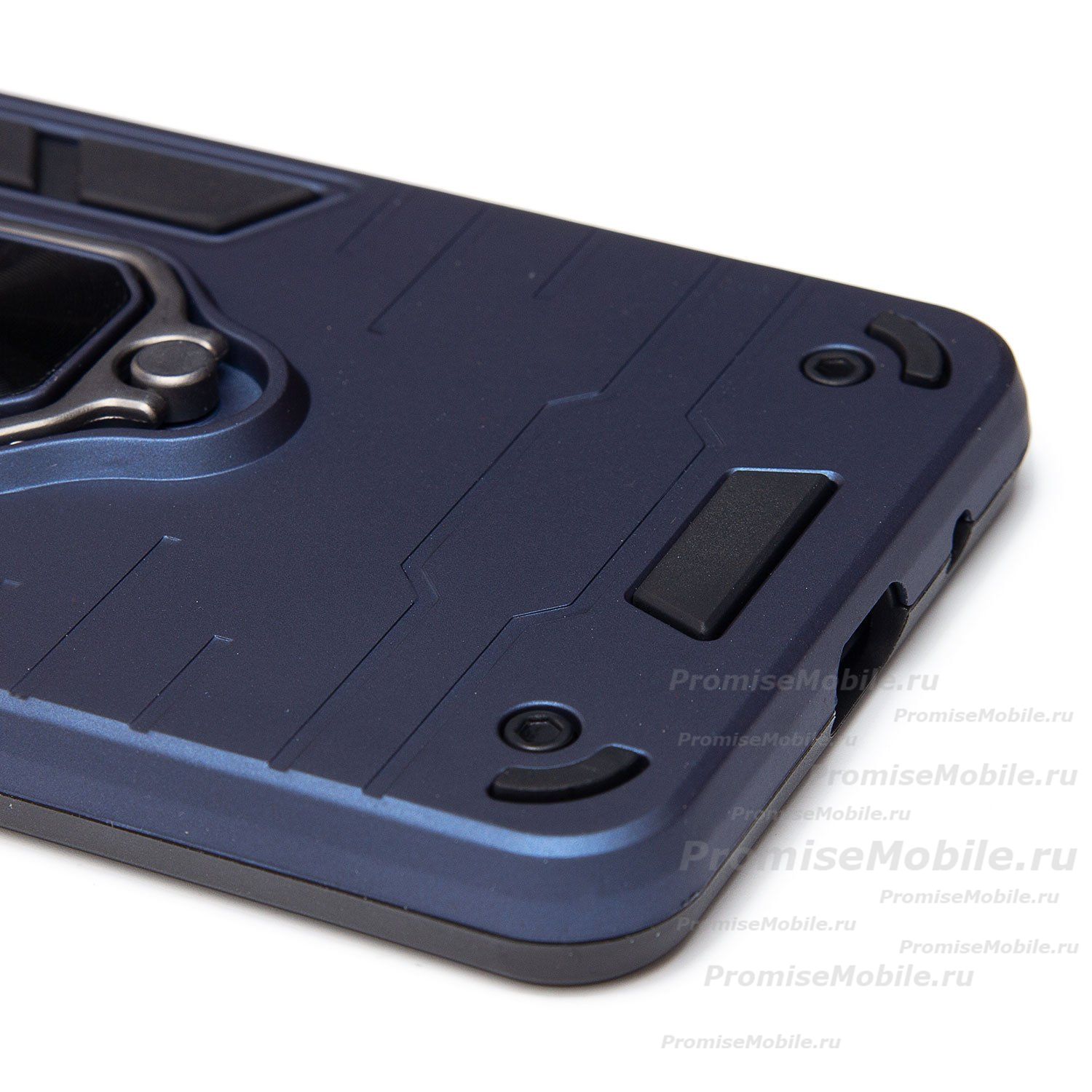 Чехол для Xiaomi 23129RN51X силиконовый противоударный с кольцом <синий> ― 