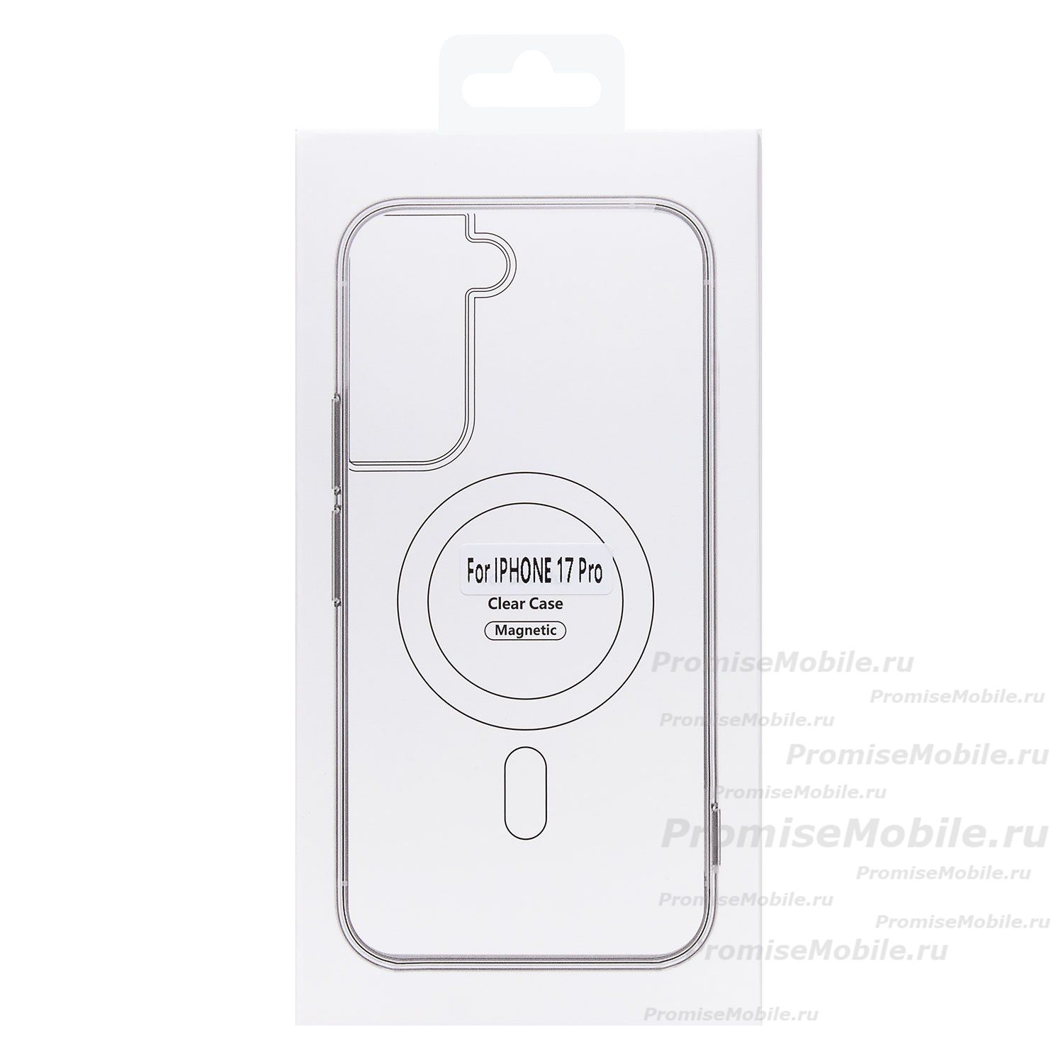 Чехол для Apple iPhone 17 Pro пластиковый MagSafe <черный> ― 