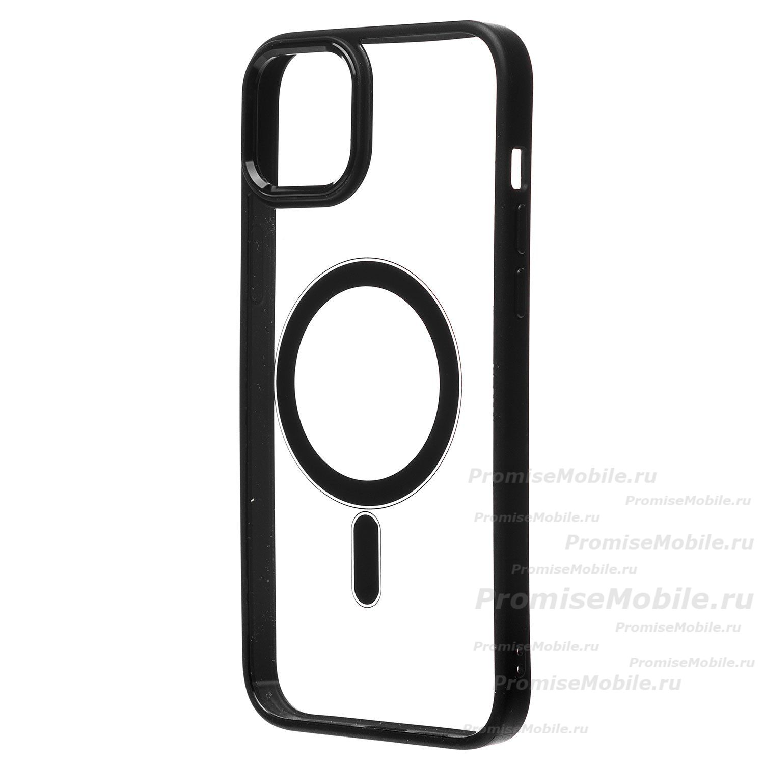 Чехол для Apple iPhone 14 Plus пластиковый MagSafe <черный> ― 