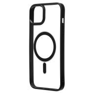 Чехол для Apple iPhone 14 Plus пластиковый MagSafe <черный>