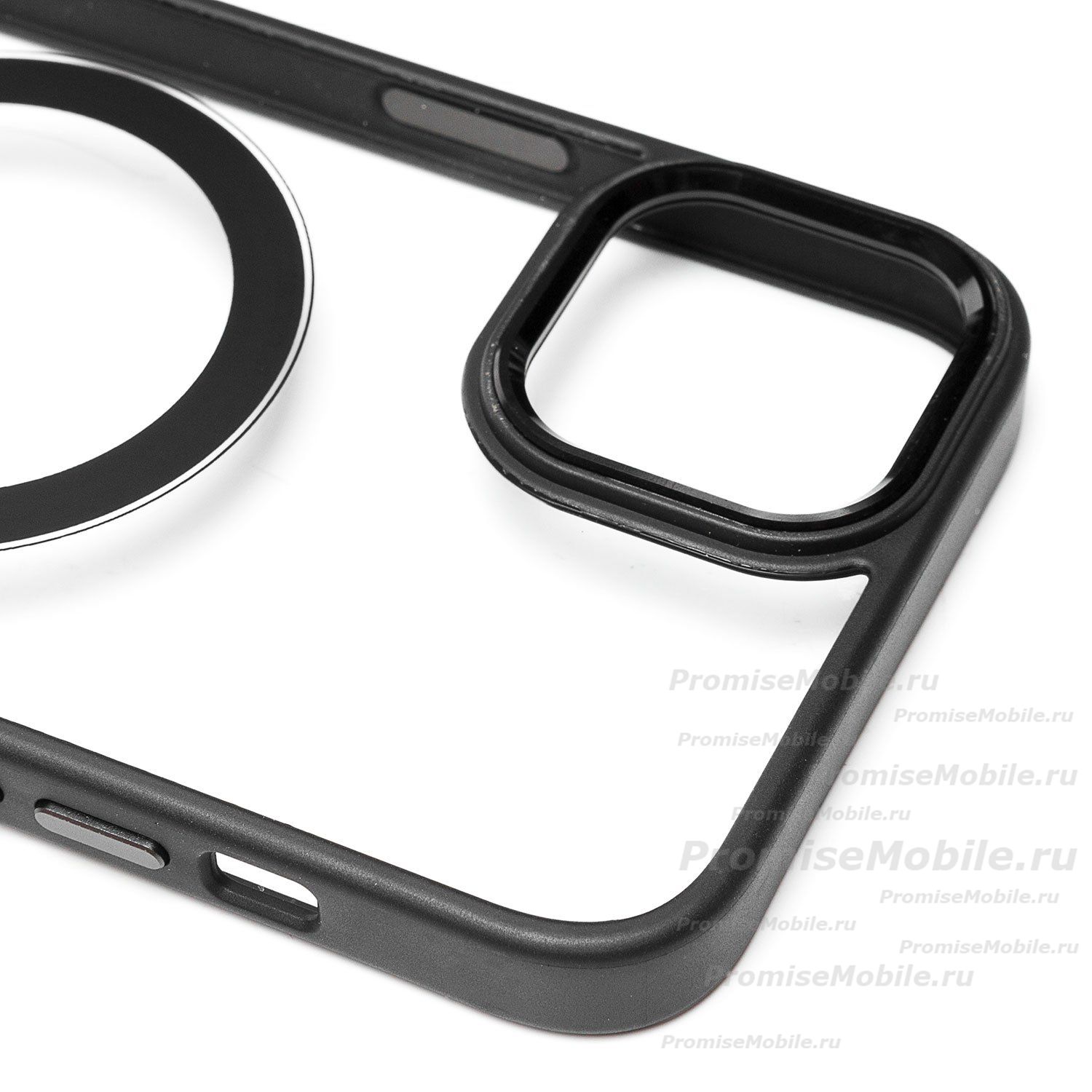 Чехол для Apple iPhone 14 Plus пластиковый MagSafe <черный> ― 