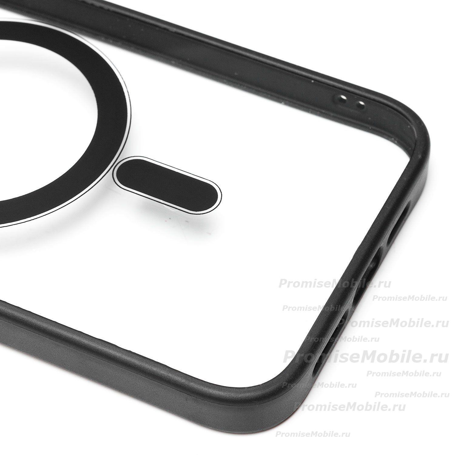 Чехол для Apple iPhone 14 Plus пластиковый MagSafe <черный> ― 