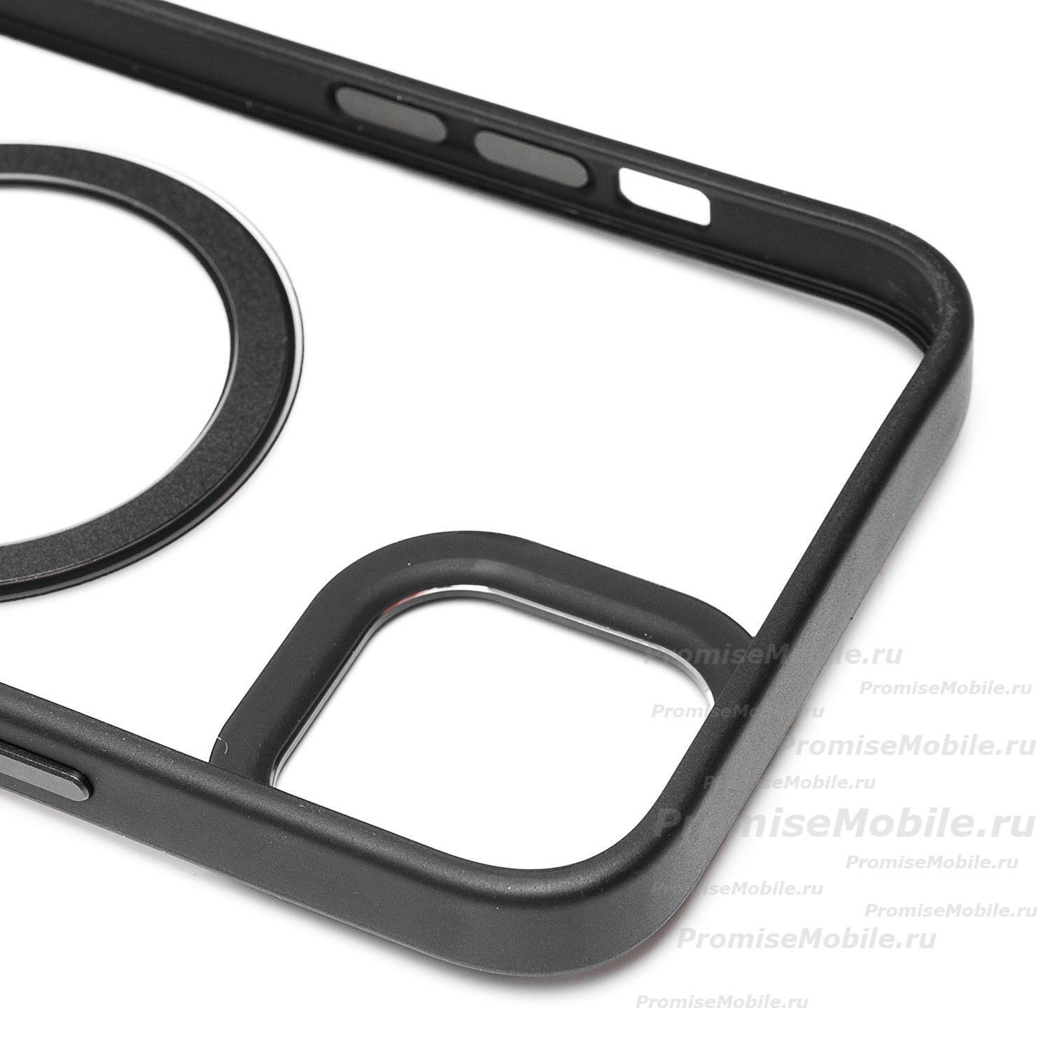 Чехол для Apple iPhone 14 Plus пластиковый MagSafe <черный> ― 