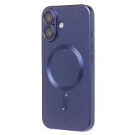 Чехол для Apple iPhone 16 силиконовый Matte MagSafe <темно-синий>