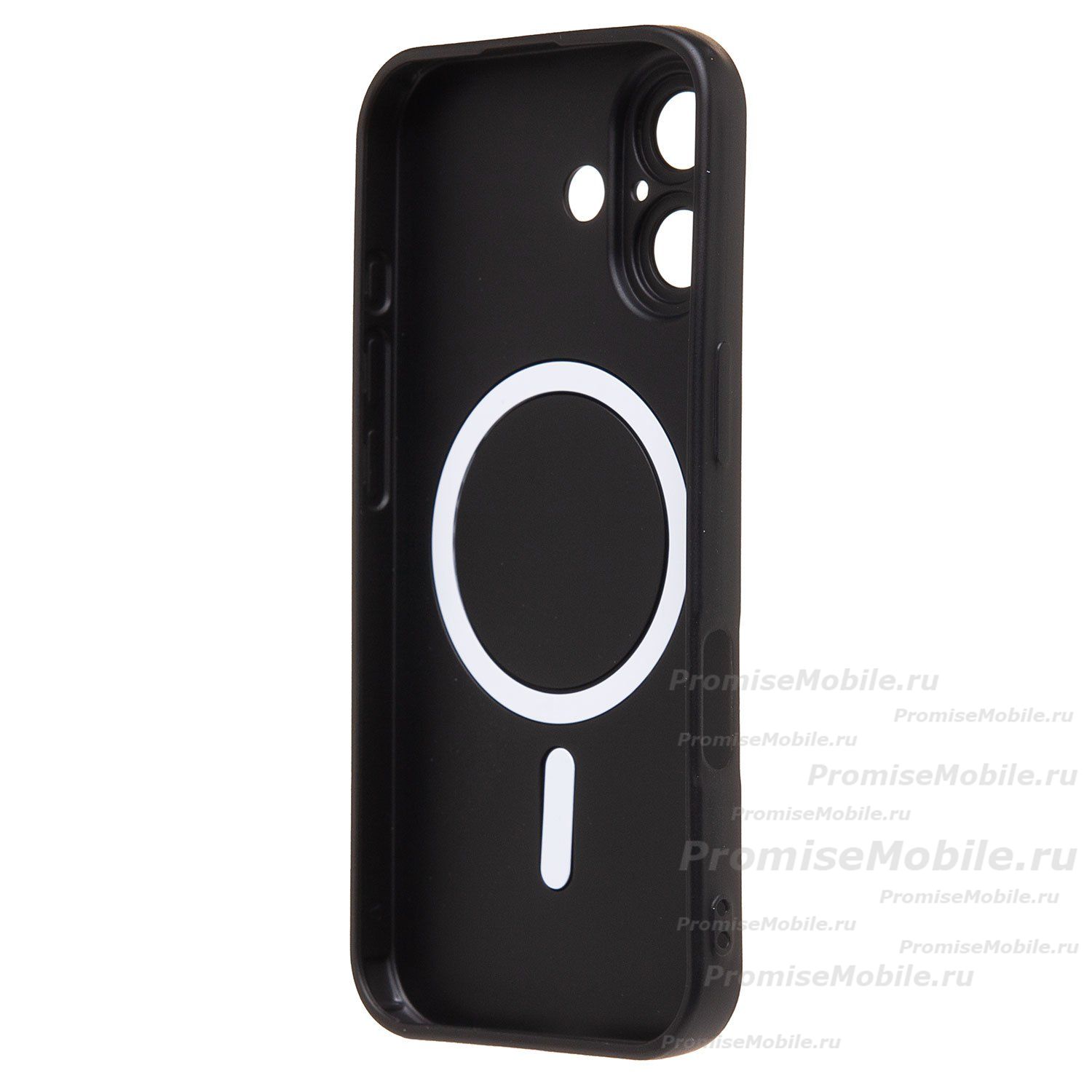 Чехол для Apple iPhone 17 силиконовый Matte MagSafe <черный> ― 