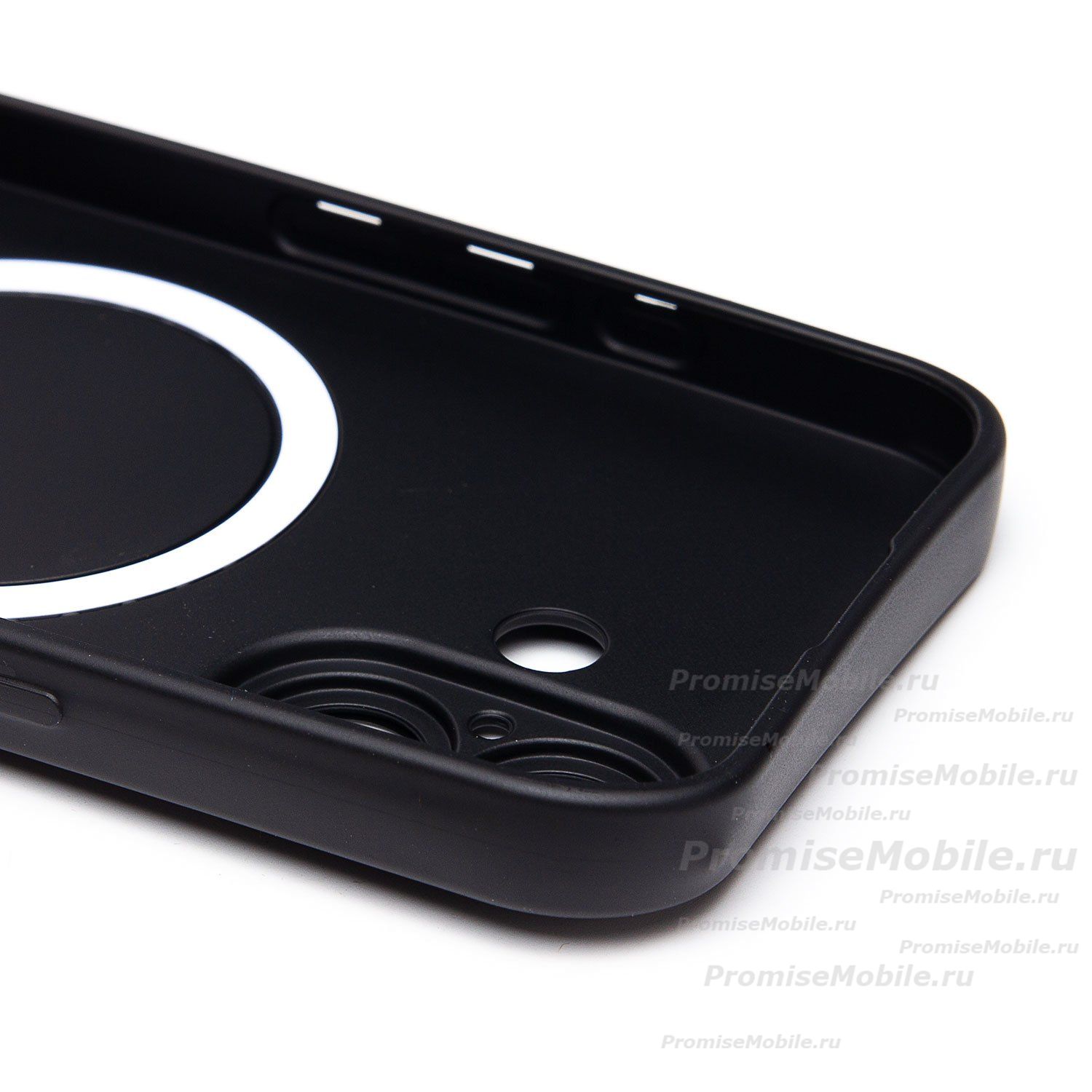 Чехол для Apple iPhone 17 силиконовый Matte MagSafe <черный> ― 