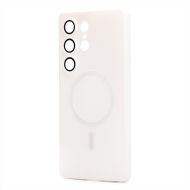 Чехол для Samsung SM-S938B (Galaxy S25 Ultra) силиконовый Matte MagSafe <белый>
