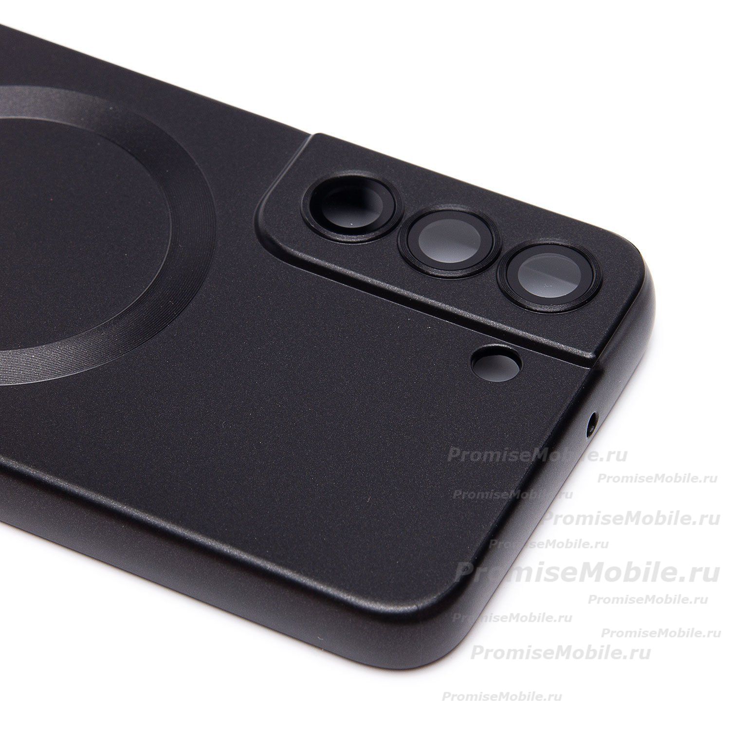 Чехол для Samsung SM-S901B (Galaxy S22) силиконовый Matte MagSafe <черный> ― 