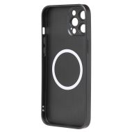 Чехол для Apple iPhone 12 Pro Max пластиковый MagSafe №3 <черный>
