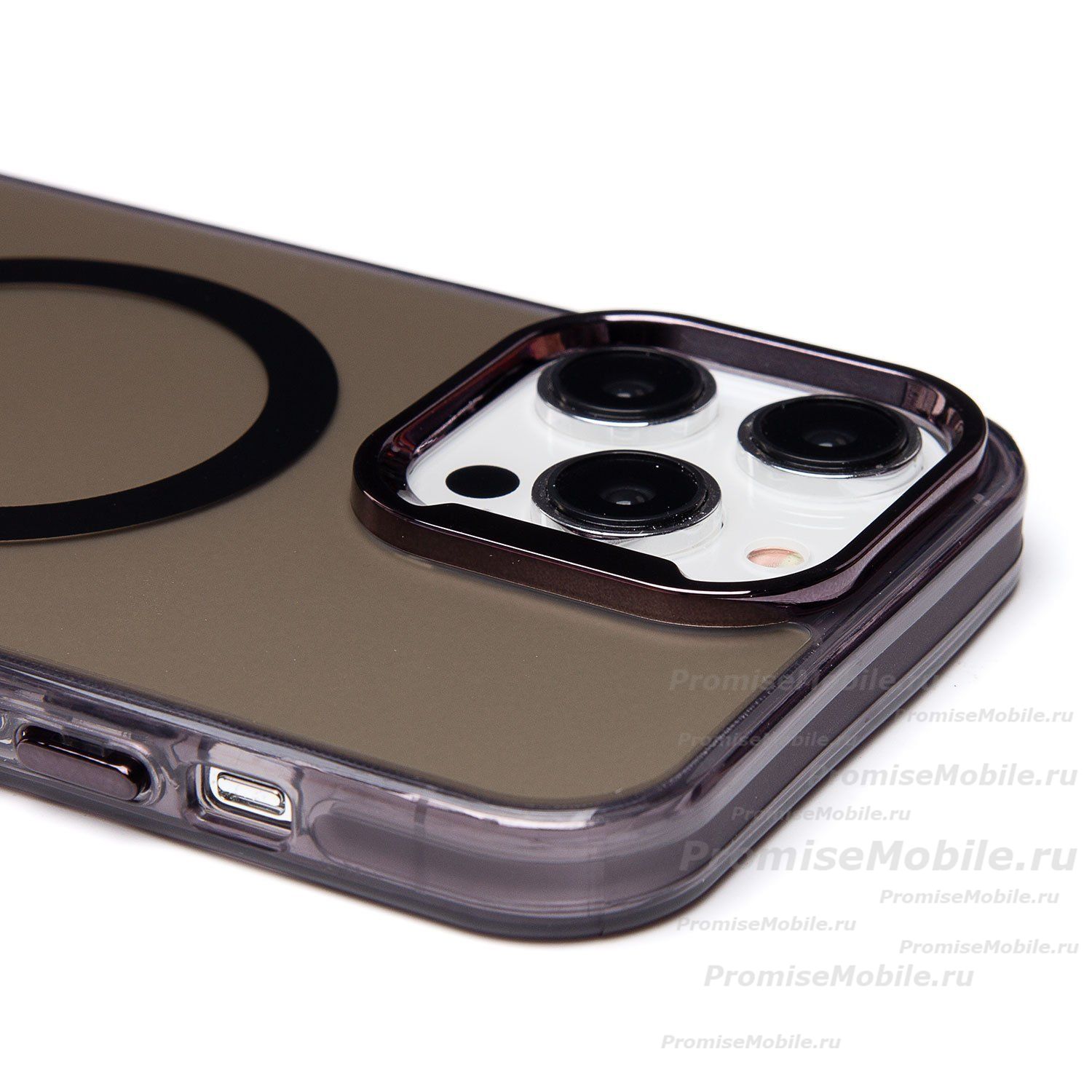 Чехол для Apple iPhone 14 Pro Max силиконовый MagSafe №5 <черный> ― 