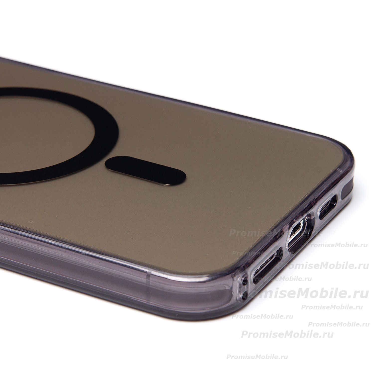 Чехол для Apple iPhone 14 Pro Max силиконовый MagSafe №5 <черный> ― 