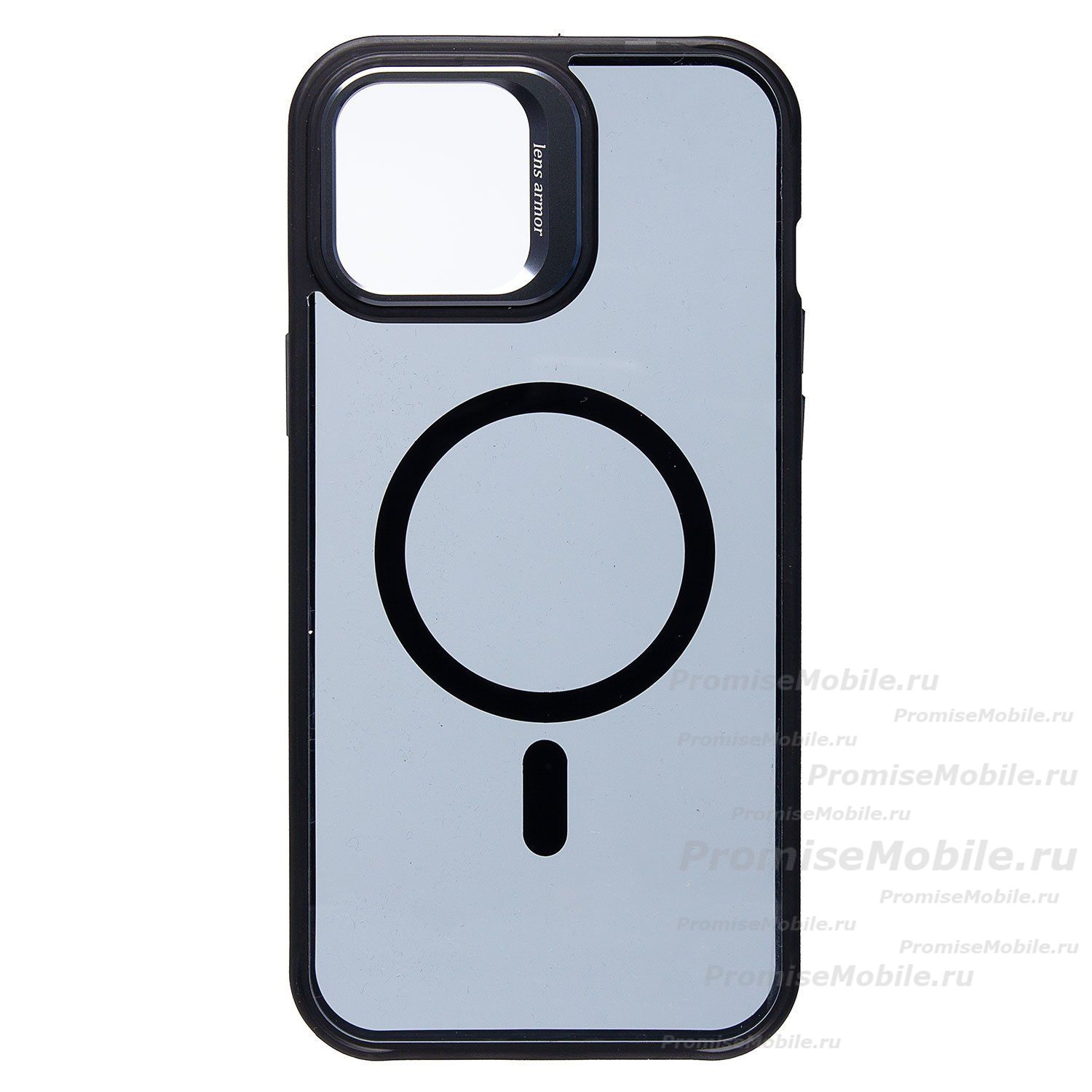 Чехол для Apple iPhone 12 Pro Max силиконовый MagSafe №6 <черный> ― 