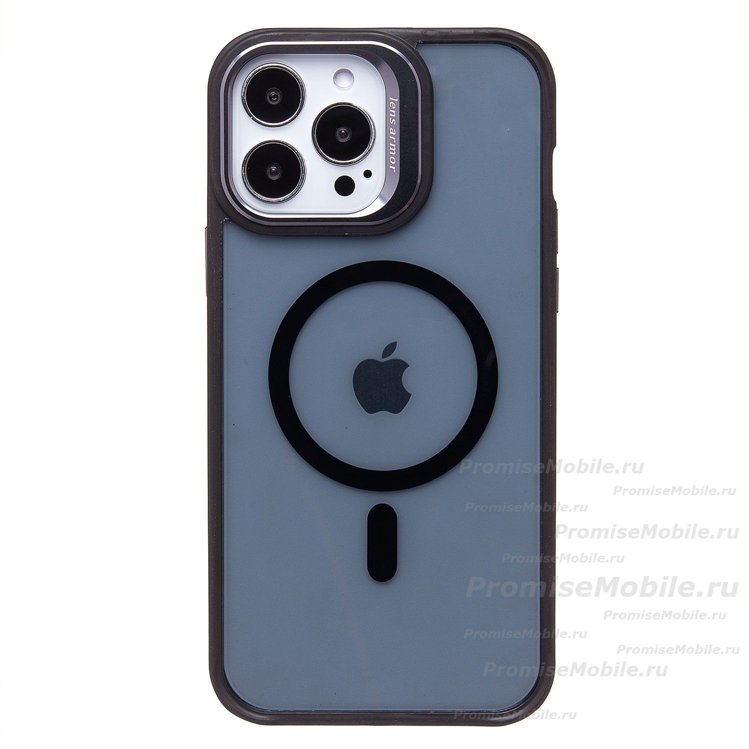 Чехол для Apple iPhone 13 Pro Max силиконовый MagSafe №6 <черный> ― 