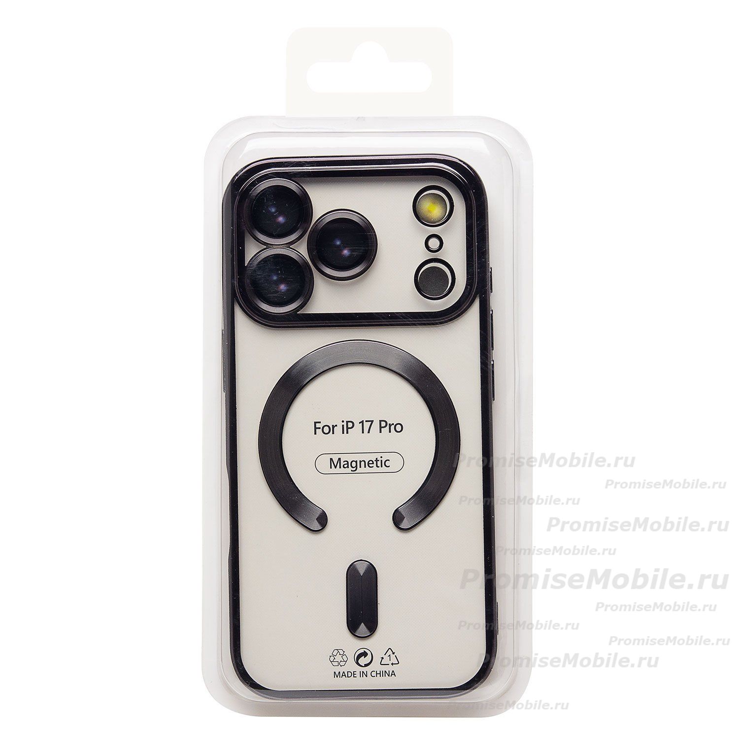 Чехол для Apple iPhone 17 Pro силиконовый MagSafe №7 <черный> ― 