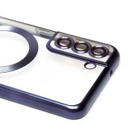 Чехол для Samsung SM-G990B (Galaxy S21 FE) силиконовый MagSafe №7 <синий титан>