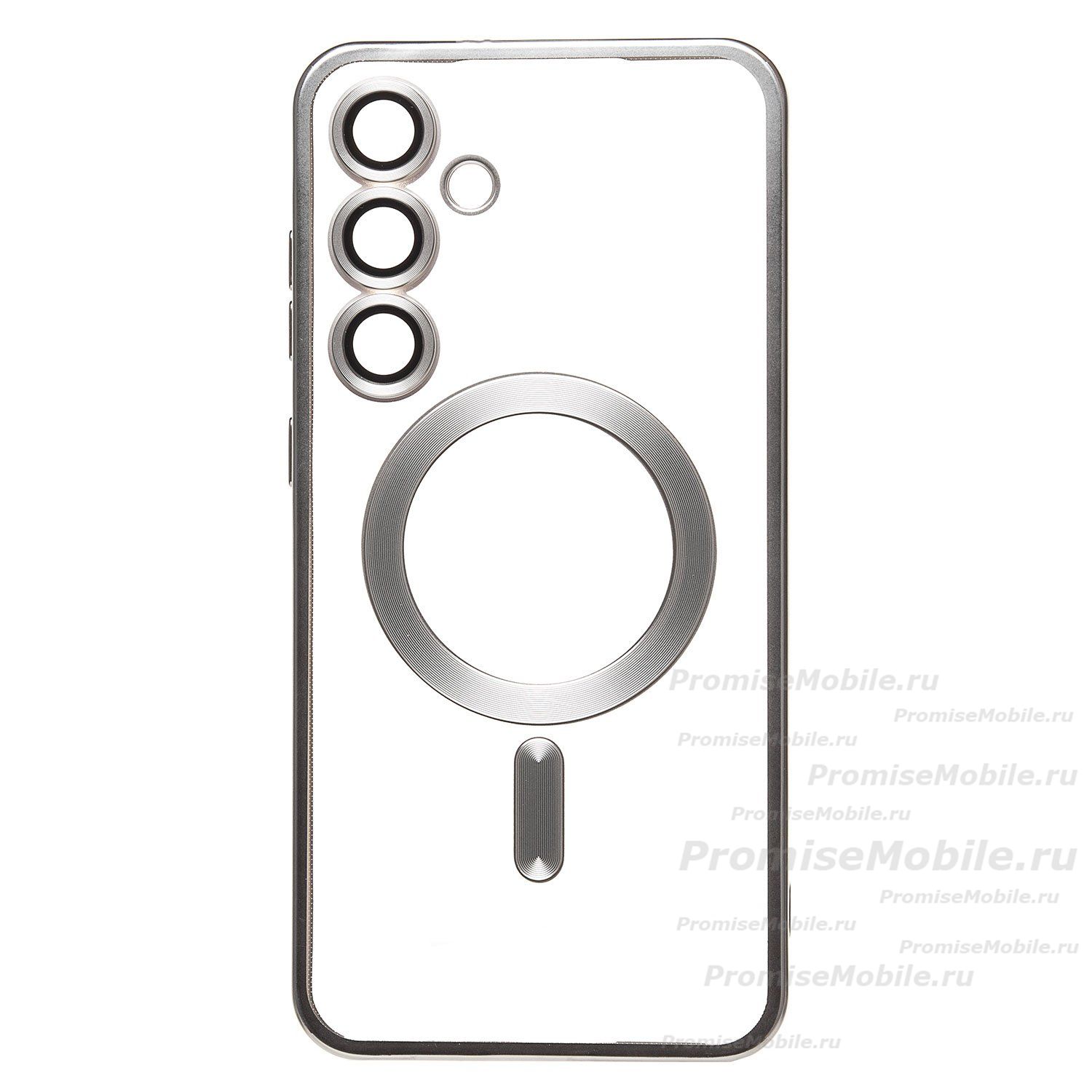 Чехол для Samsung SM-S721B (Galaxy S24 FE) силиконовый MagSafe №7 <серебристый> ― 