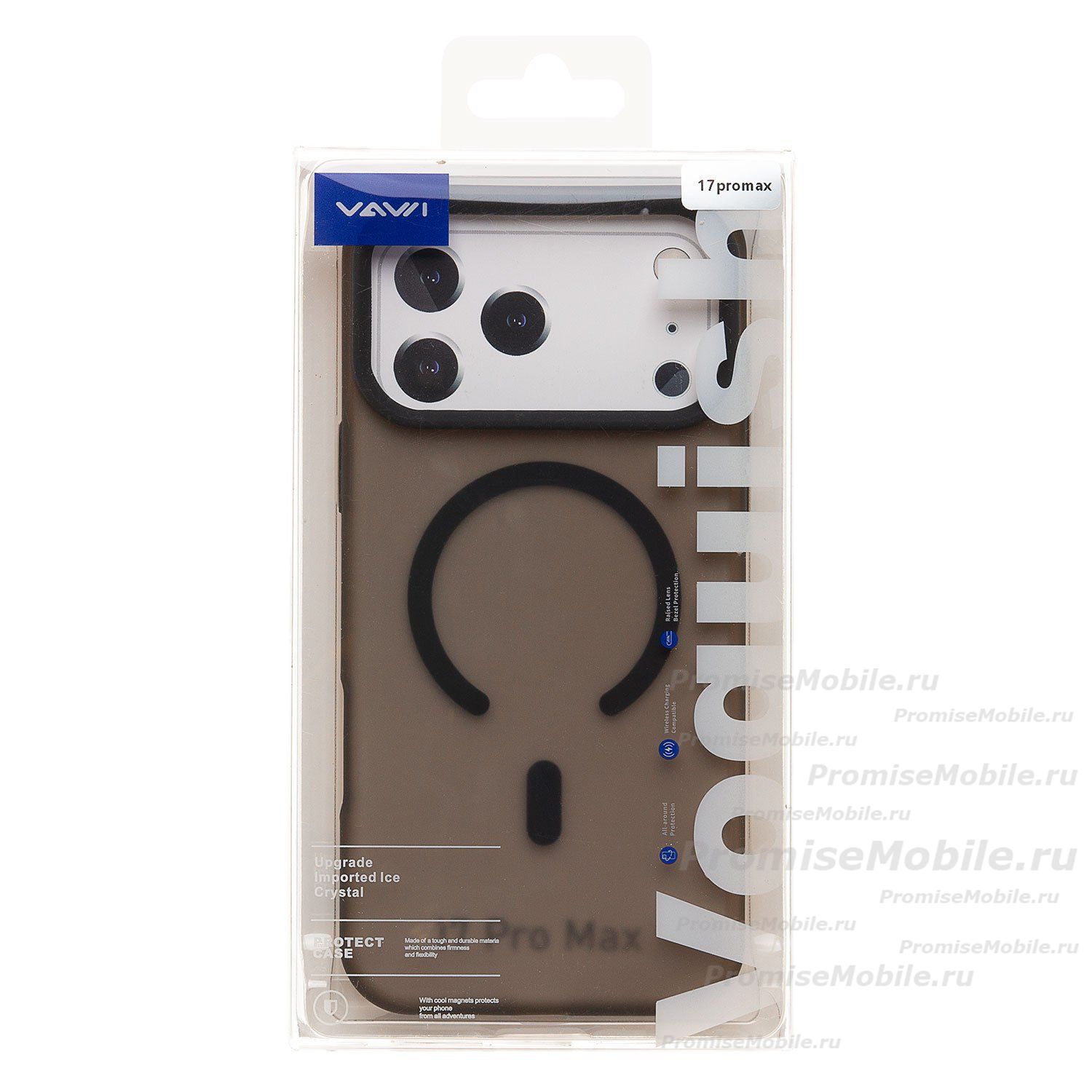 Чехол для Apple iPhone 17 Pro Max пластиковый MagSafe Vawi №2 <черный> ― 