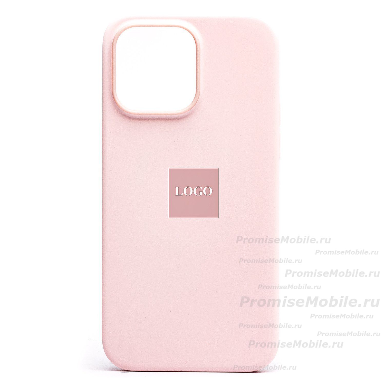 Чехол для Apple iPhone 14 Pro Max силиконовый MagSafe (анимация работает) <светло-розовый> (премиум) ― 