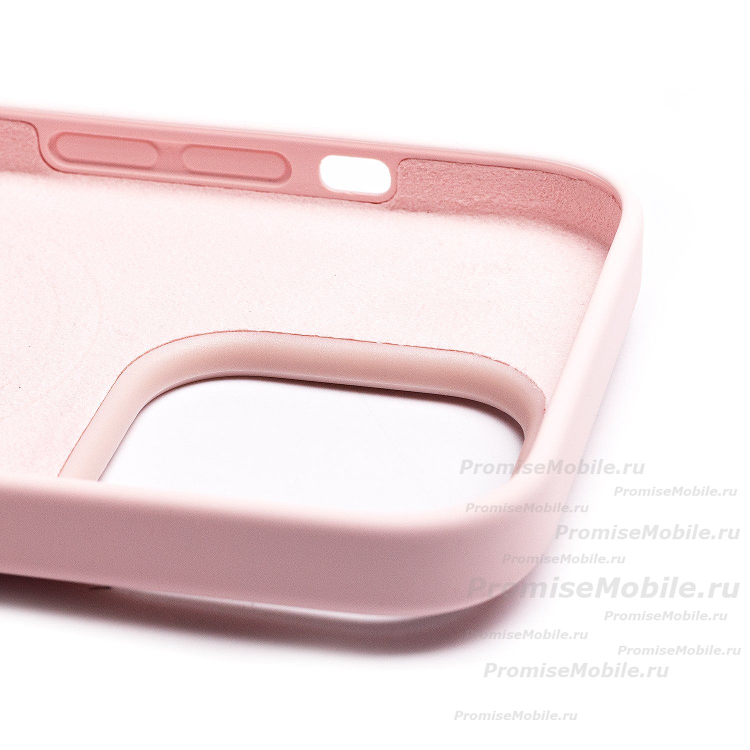 Чехол для Apple iPhone 14 Pro Max силиконовый MagSafe (анимация работает) <светло-розовый> (премиум) ― 